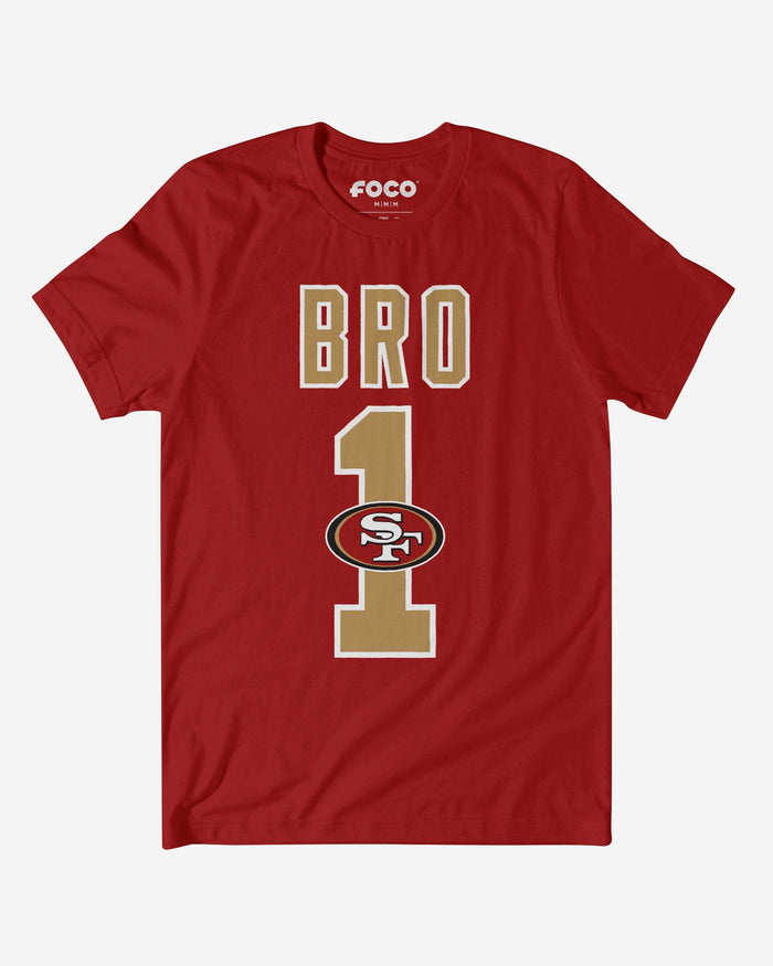 San Francisco 49ers Number 1 Bro T-Shirt FOCO S - FOCO.com