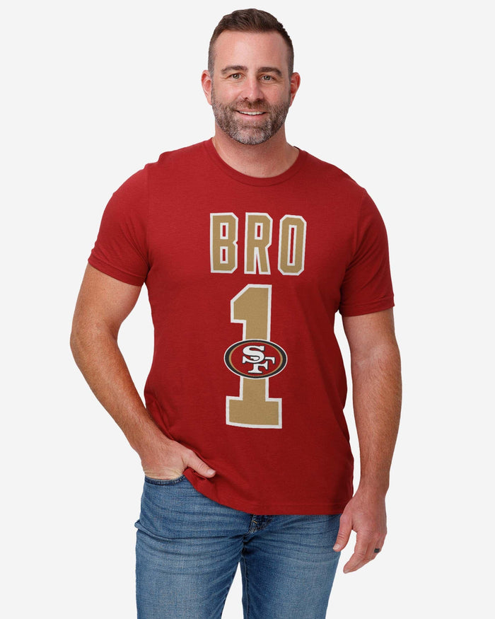 San Francisco 49ers Number 1 Bro T-Shirt FOCO - FOCO.com