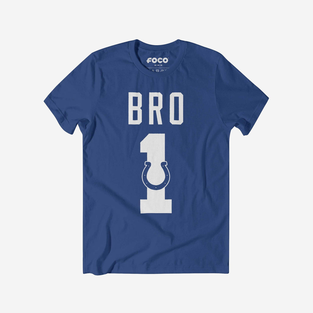 Indianapolis Colts Number 1 Bro T-Shirt FOCO S - FOCO.com