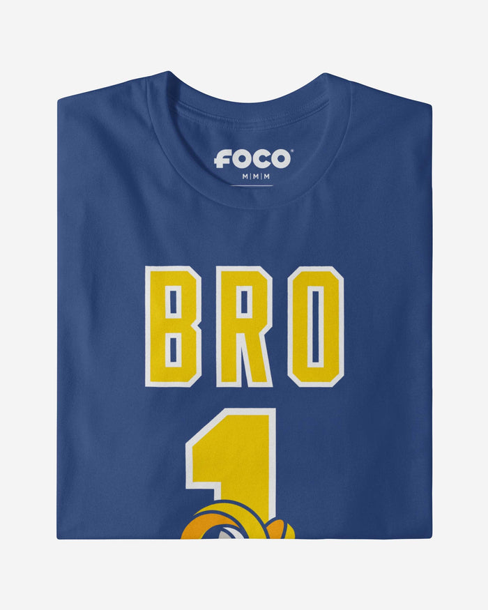 Los Angeles Rams Number 1 Bro T-Shirt FOCO - FOCO.com