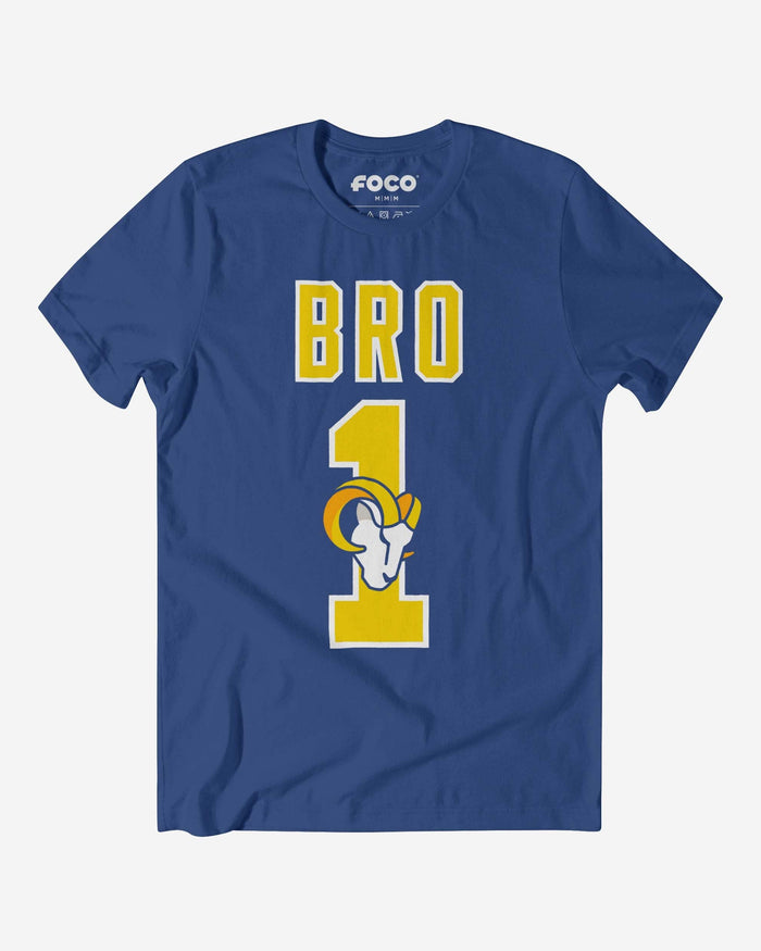 Los Angeles Rams Number 1 Bro T-Shirt FOCO S - FOCO.com