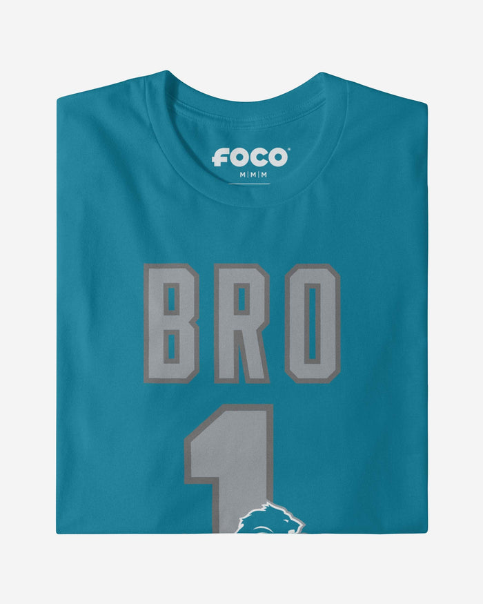 Detroit Lions Number 1 Bro T-Shirt FOCO - FOCO.com