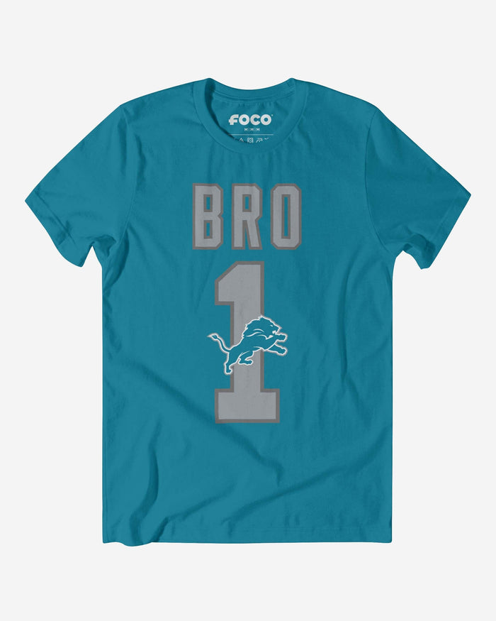 Detroit Lions Number 1 Bro T-Shirt FOCO S - FOCO.com