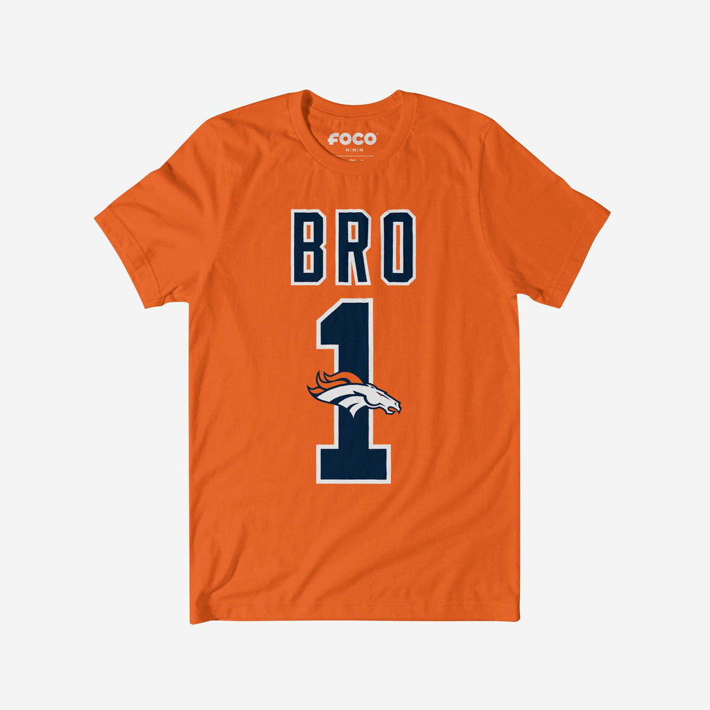 Denver Broncos Number 1 Bro T-Shirt FOCO S - FOCO.com