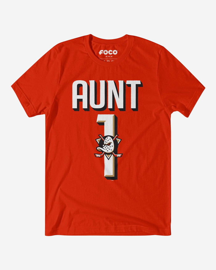 Anaheim Ducks Number 1 Aunt T-Shirt FOCO S - FOCO.com