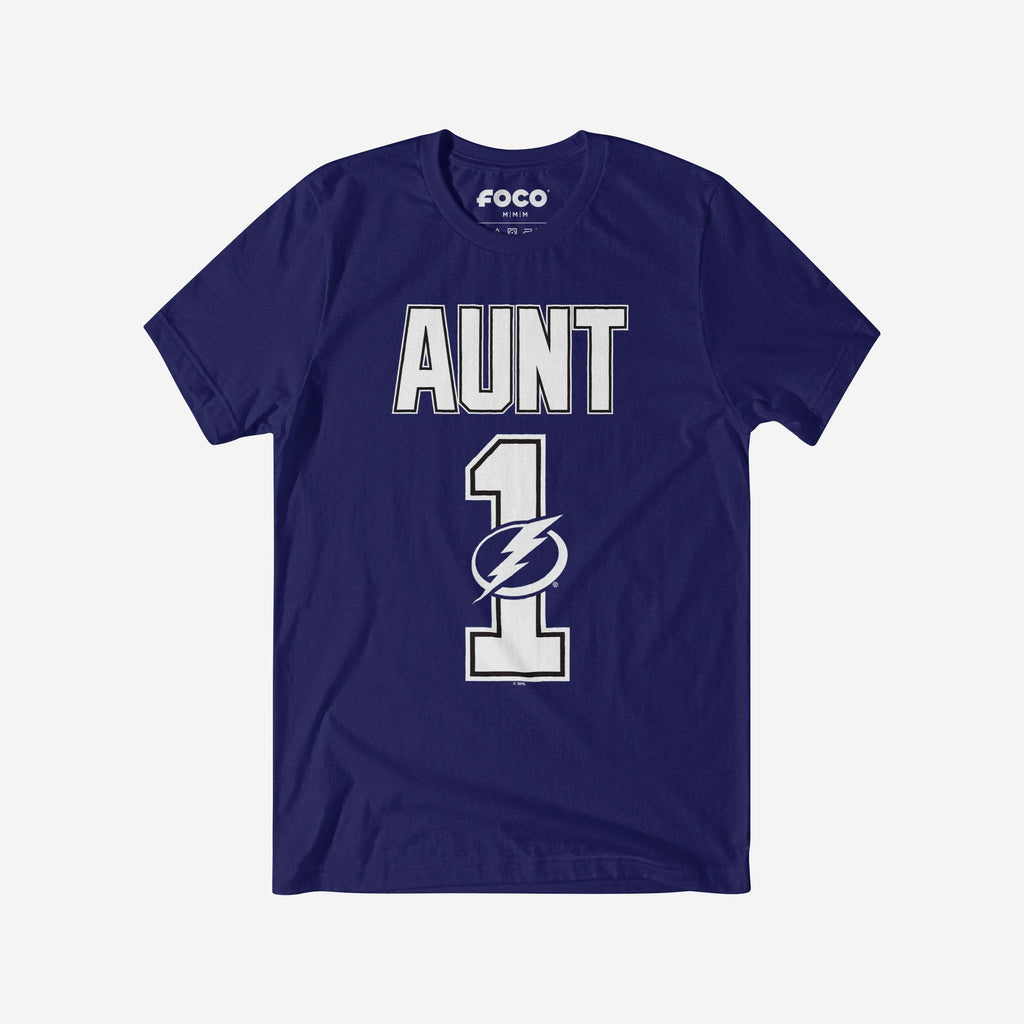 Tampa Bay Lightning Number 1 Aunt T-Shirt FOCO S - FOCO.com