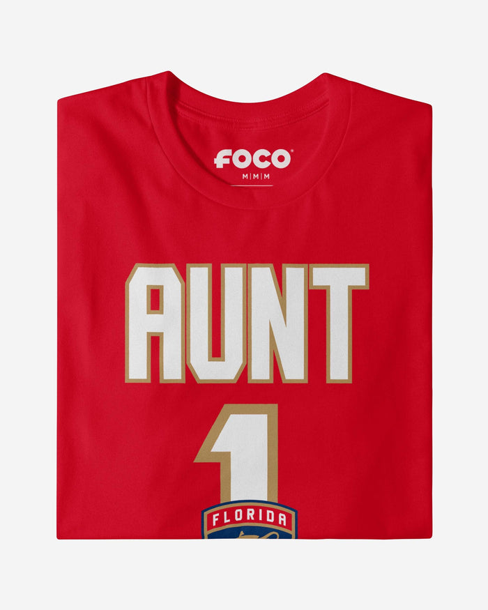 Florida Panthers Number 1 Aunt T-Shirt FOCO - FOCO.com