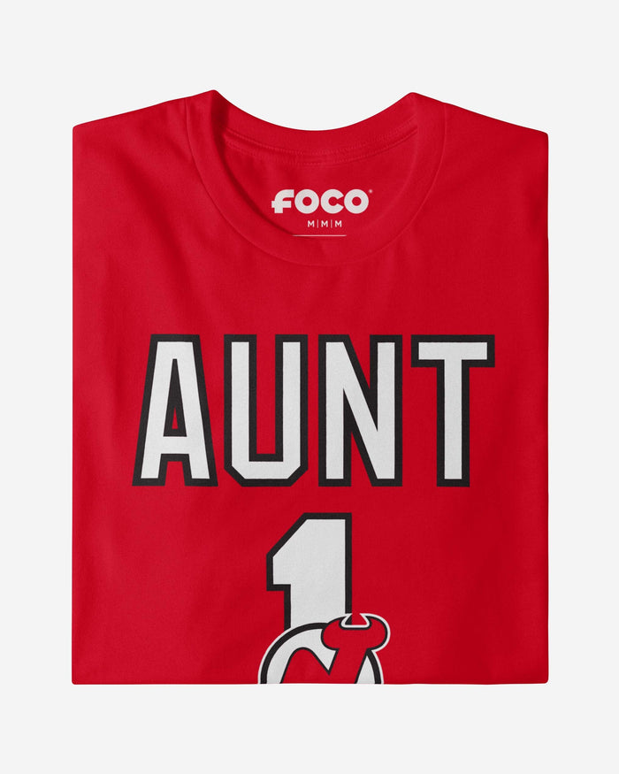 New Jersey Devils Number 1 Aunt T-Shirt FOCO - FOCO.com