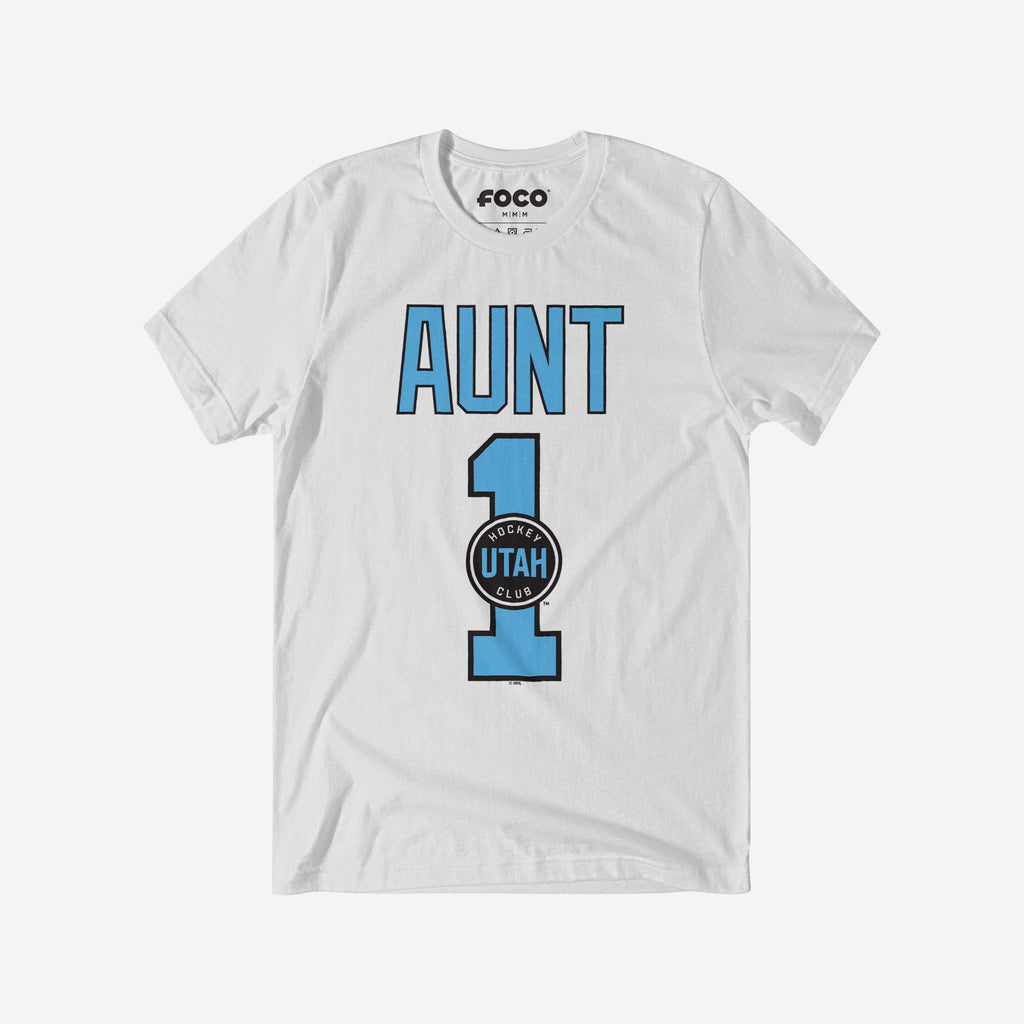 Utah Hockey Club Number 1 Aunt T-Shirt FOCO S - FOCO.com