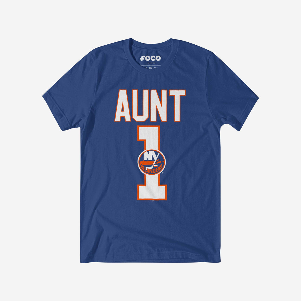 New York Islanders Number 1 Aunt T-Shirt FOCO S - FOCO.com