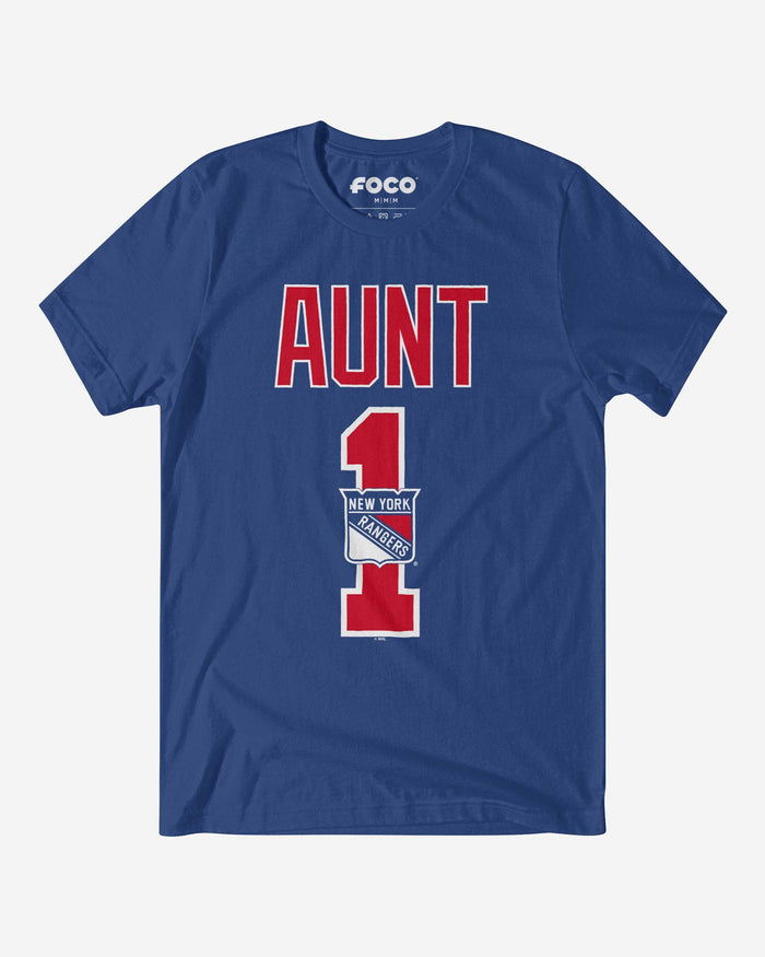 New York Rangers Number 1 Aunt T-Shirt FOCO S - FOCO.com