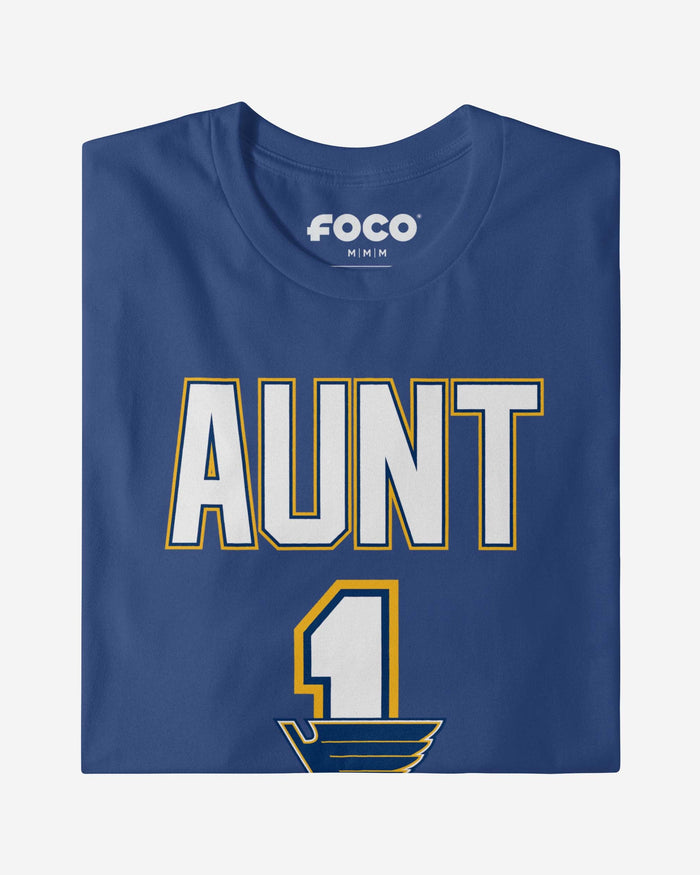 St Louis Blues Number 1 Aunt T-Shirt FOCO - FOCO.com