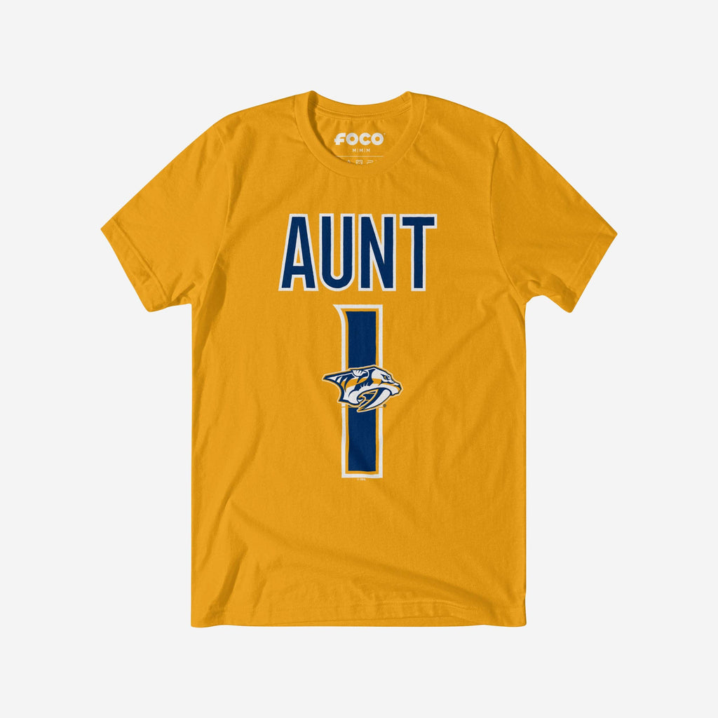 Nashville Predators Number 1 Aunt T-Shirt FOCO S - FOCO.com