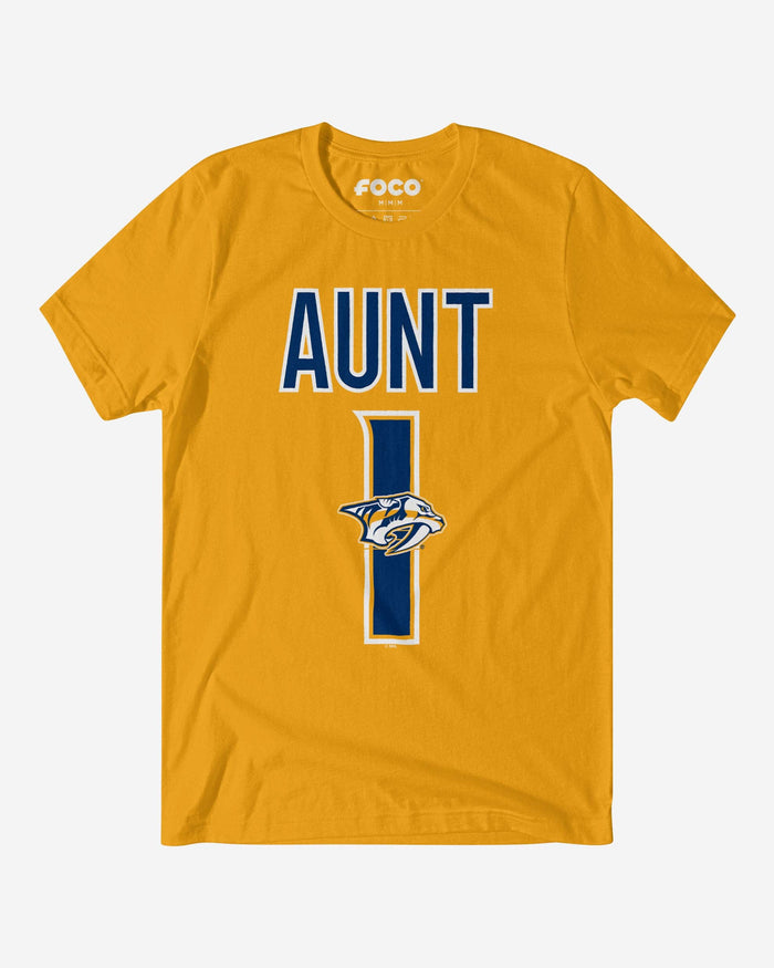 Nashville Predators Number 1 Aunt T-Shirt FOCO S - FOCO.com