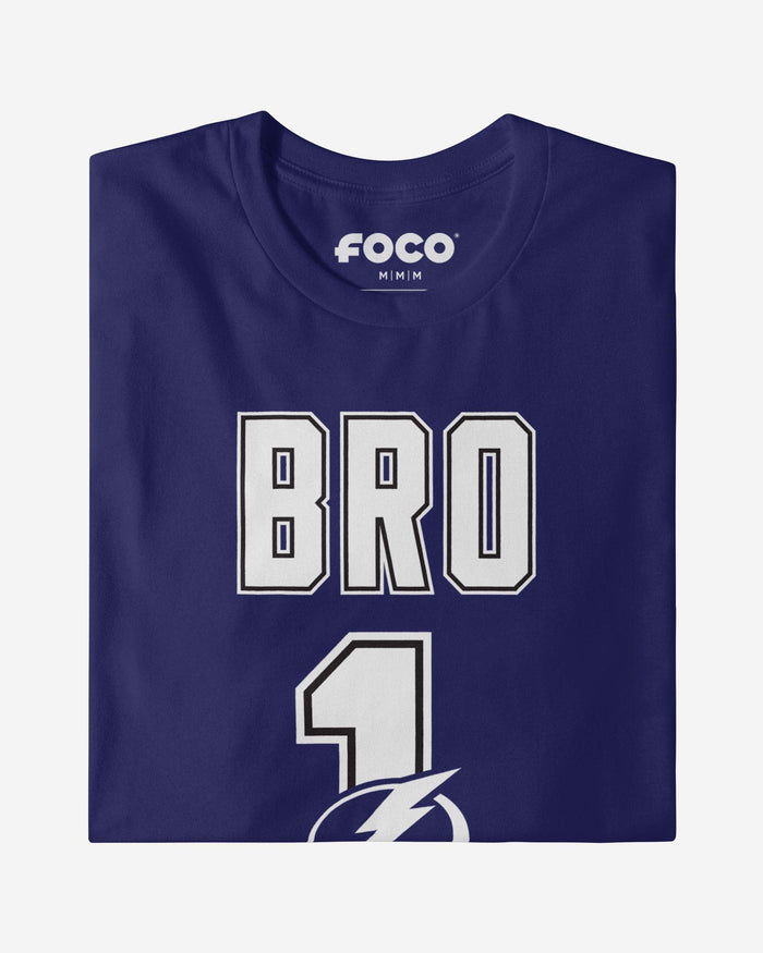 Tampa Bay Lightning Number 1 Bro T-Shirt FOCO - FOCO.com