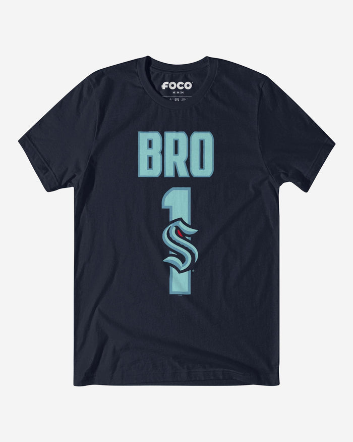 Seattle Kraken Number 1 Bro T-Shirt FOCO S - FOCO.com