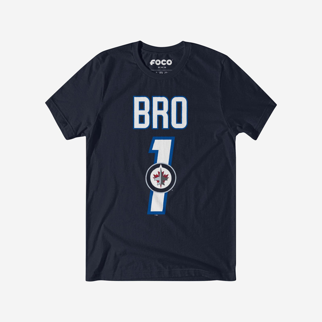 Winnipeg Jets Number 1 Bro T-Shirt FOCO S - FOCO.com