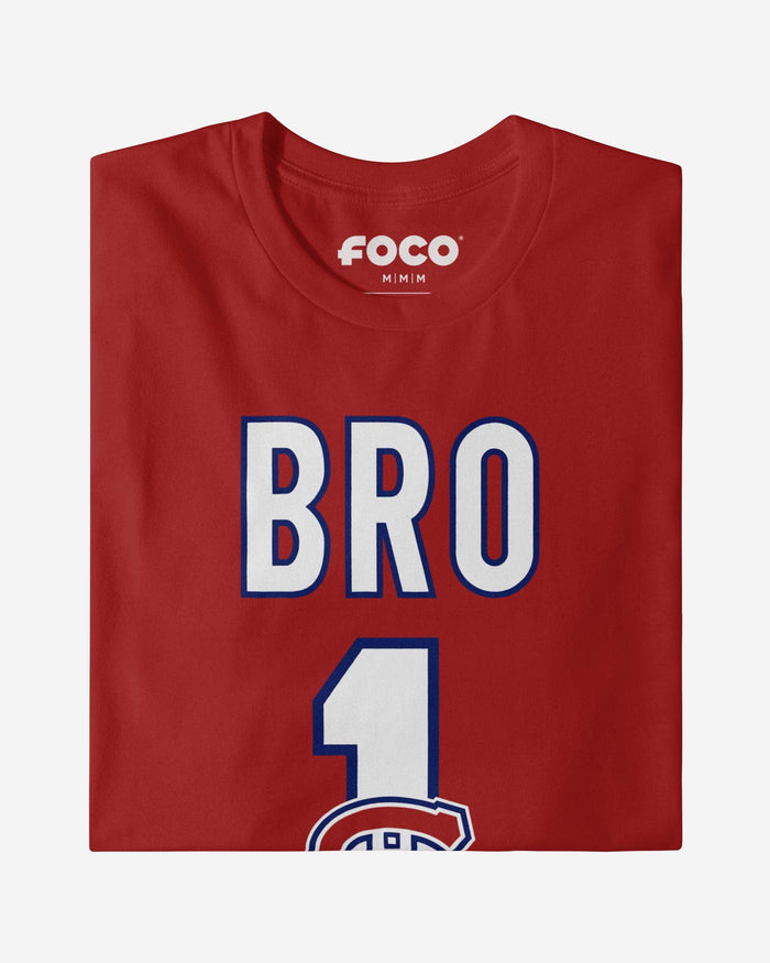 Montreal Canadiens Number 1 Bro T-Shirt FOCO - FOCO.com