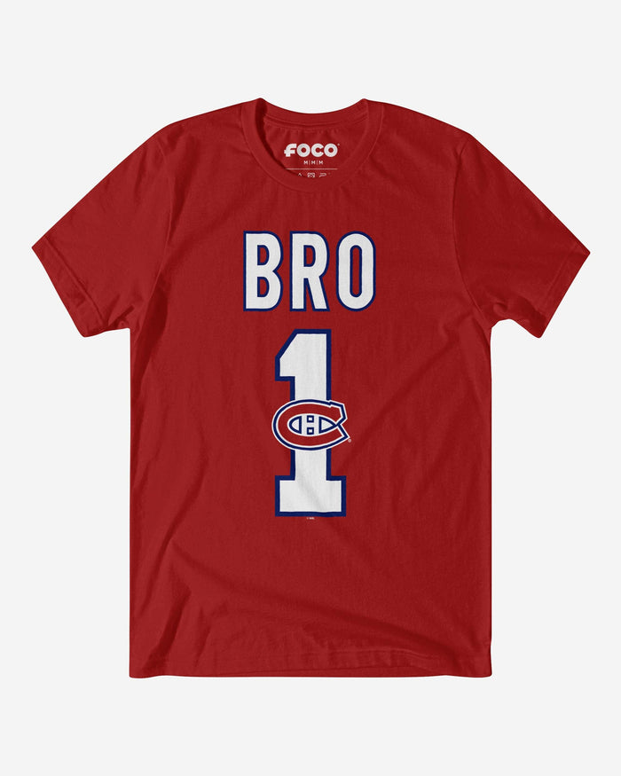 Montreal Canadiens Number 1 Bro T-Shirt FOCO S - FOCO.com