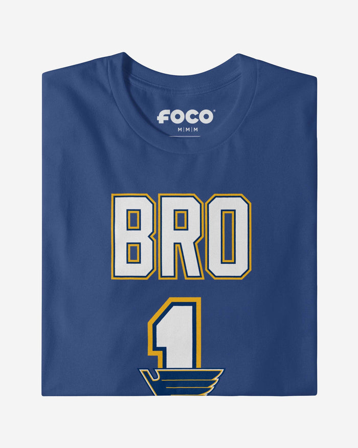 St Louis Blues Number 1 Bro T-Shirt FOCO - FOCO.com