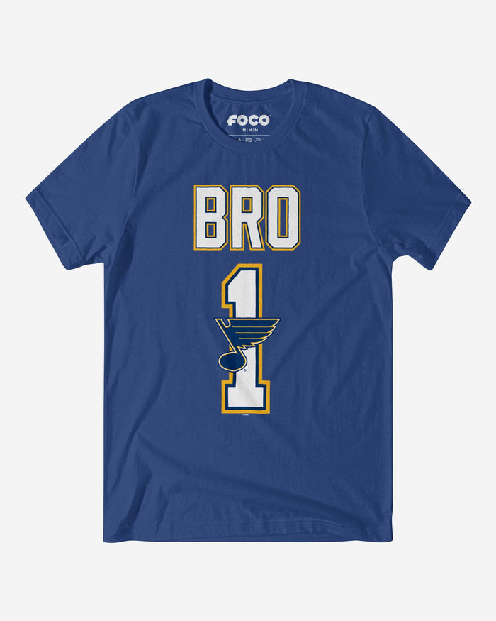 St Louis Blues Number 1 Bro T-Shirt FOCO S - FOCO.com