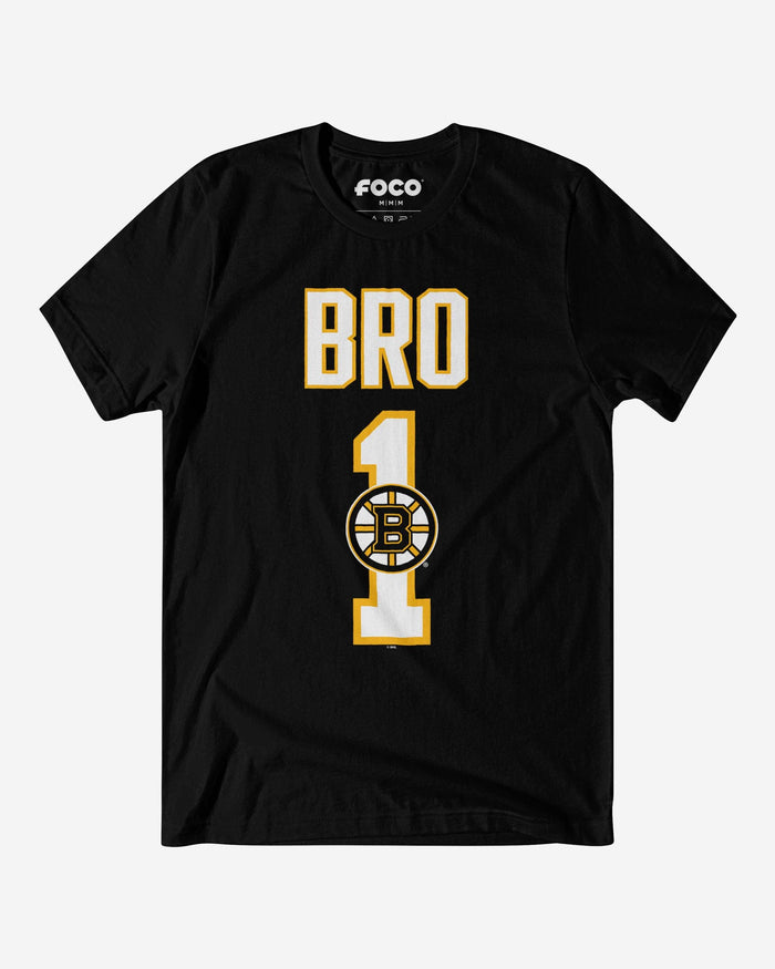 Boston Bruins Number 1 Bro T-Shirt FOCO S - FOCO.com