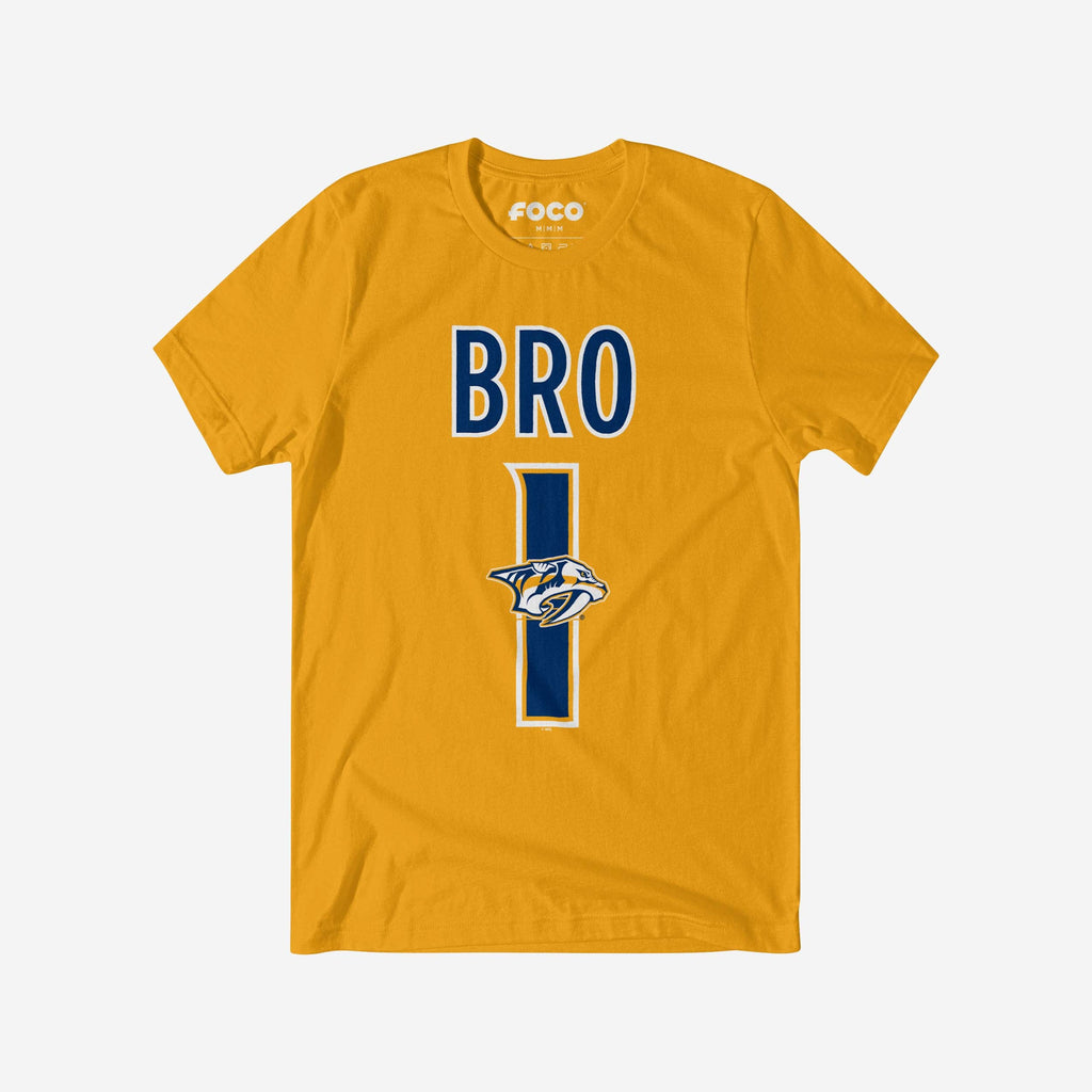 Nashville Predators Number 1 Bro T-Shirt FOCO S - FOCO.com