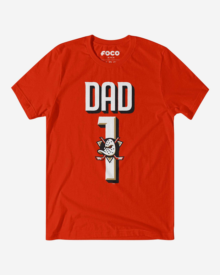 Anaheim Ducks Number 1 Dad T-Shirt FOCO S - FOCO.com