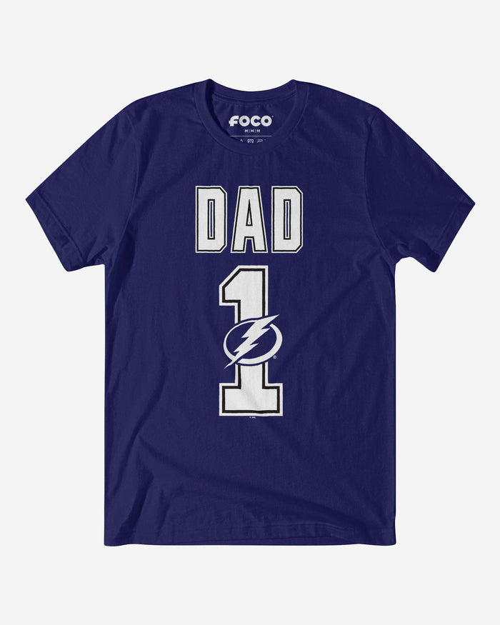 Tampa Bay Lightning Number 1 Dad T-Shirt FOCO S - FOCO.com