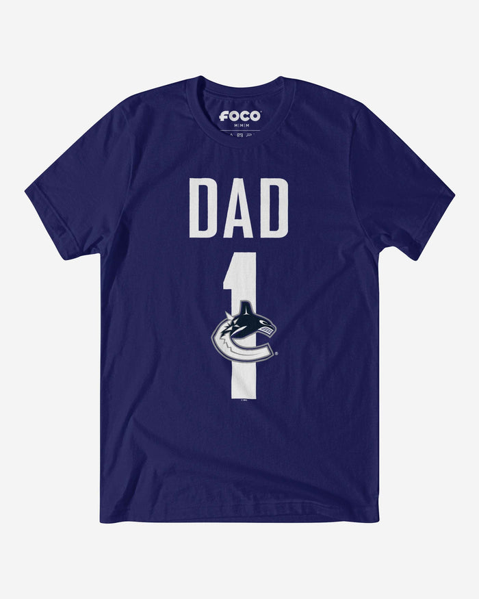 Vancouver Canucks Number 1 Dad T-Shirt FOCO S - FOCO.com