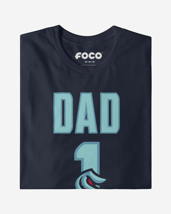 Seattle Kraken Number 1 Dad T-Shirt FOCO - FOCO.com