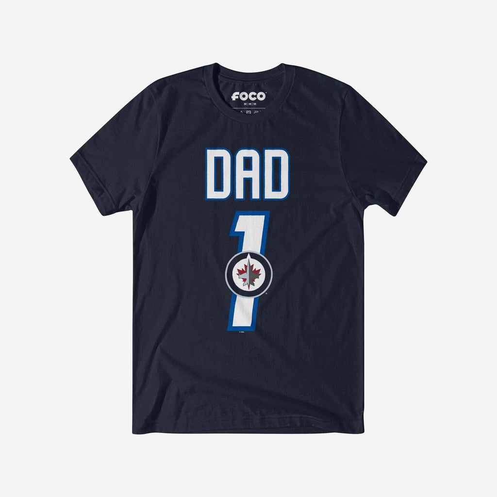 Winnipeg Jets Number 1 Dad T-Shirt FOCO S - FOCO.com