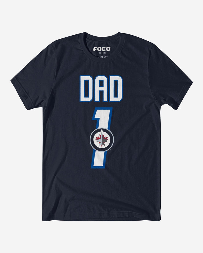 Winnipeg Jets Number 1 Dad T-Shirt FOCO S - FOCO.com