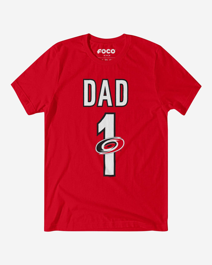 Carolina Hurricanes Number 1 Dad T-Shirt FOCO S - FOCO.com