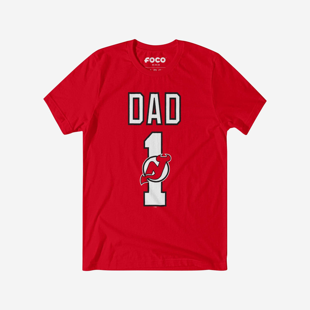 New Jersey Devils Number 1 Dad T-Shirt FOCO S - FOCO.com