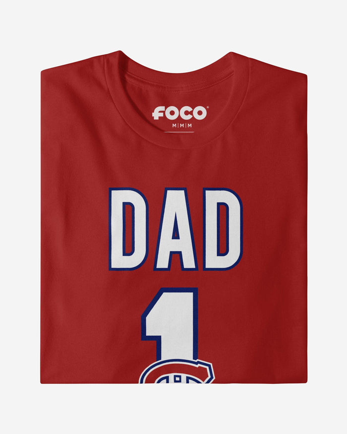 Montreal Canadiens Number 1 Dad T-Shirt FOCO - FOCO.com