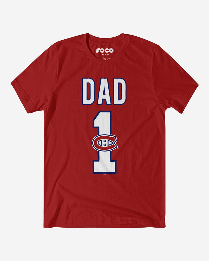 Montreal Canadiens Number 1 Dad T-Shirt FOCO S - FOCO.com