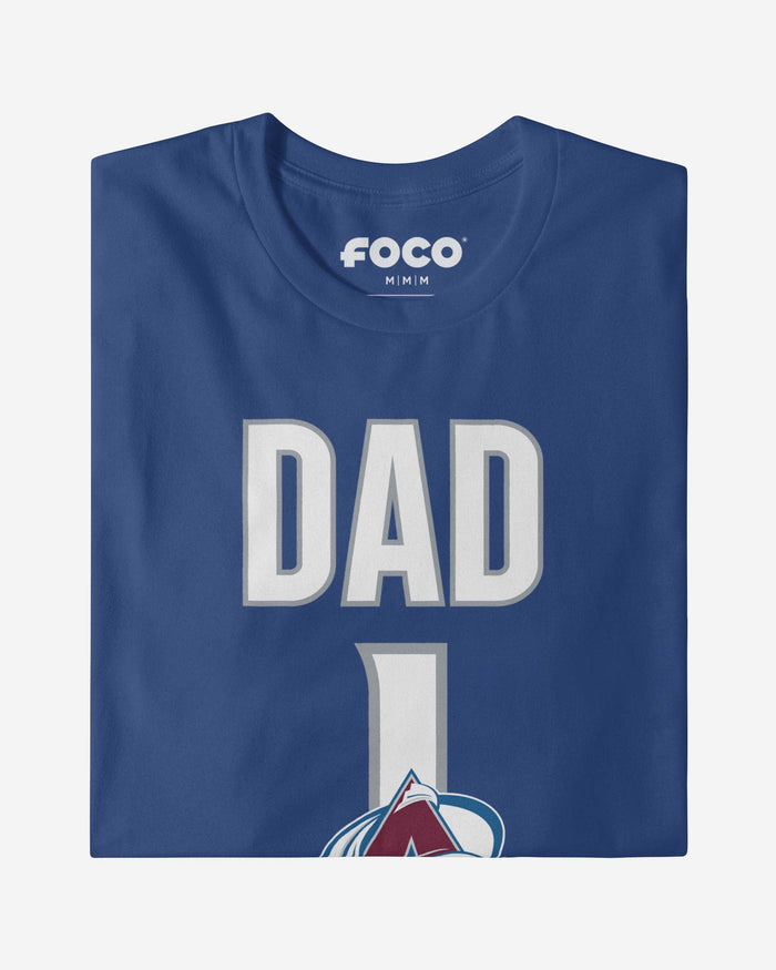 Colorado Avalanche Number 1 Dad T-Shirt FOCO - FOCO.com