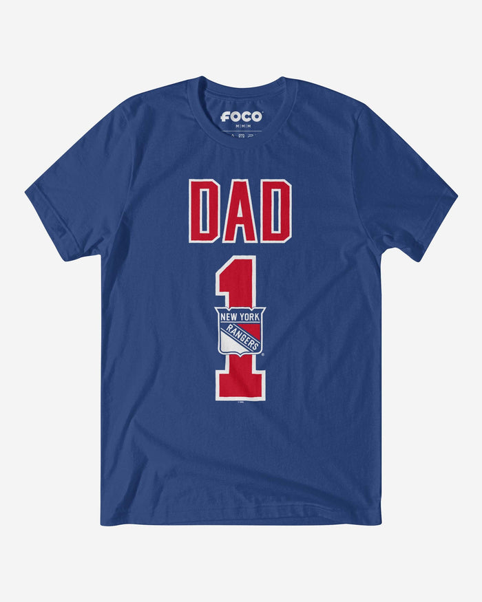 New York Rangers Number 1 Dad T-Shirt FOCO S - FOCO.com