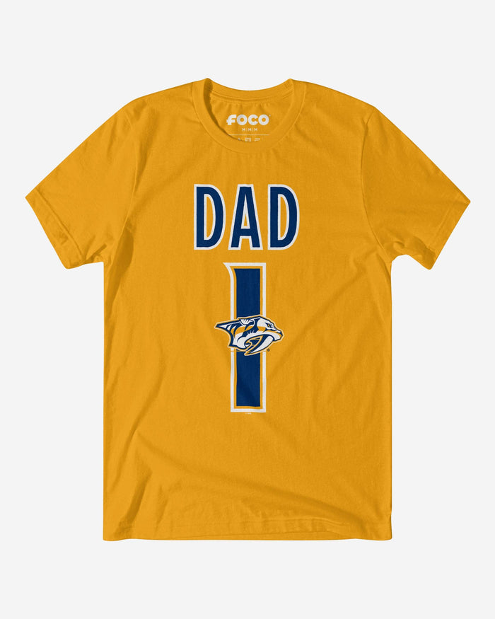 Nashville Predators Number 1 Dad T-Shirt FOCO S - FOCO.com