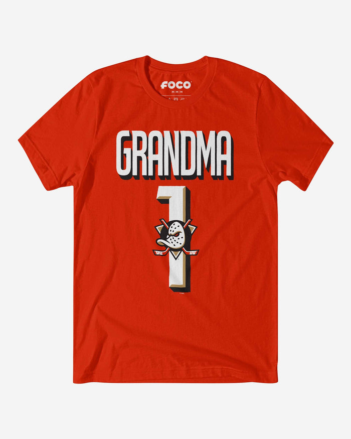 Anaheim Ducks Number 1 Grandma T-Shirt FOCO S - FOCO.com