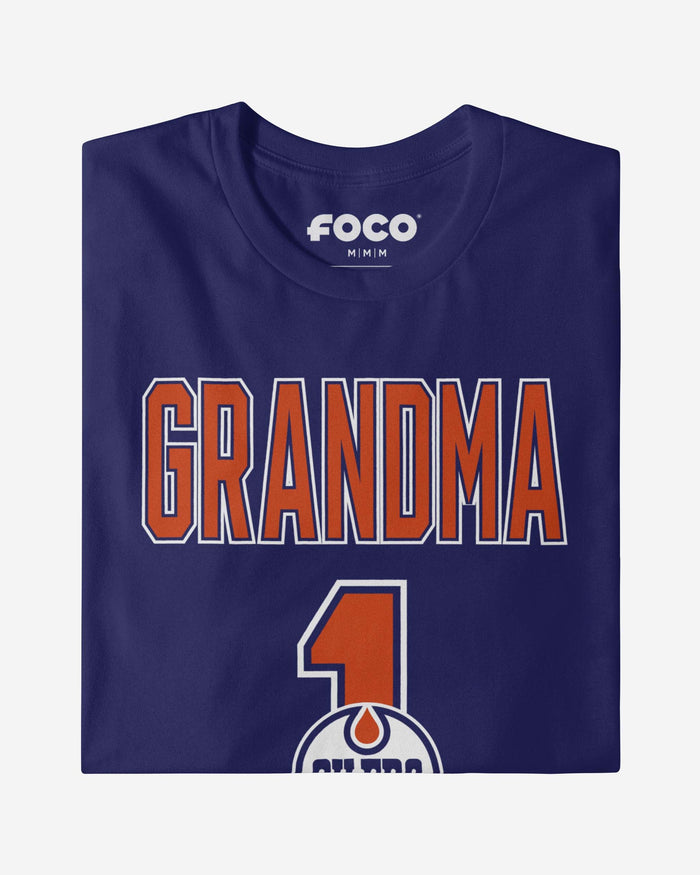 Edmonton Oilers Number 1 Grandma T-Shirt FOCO - FOCO.com