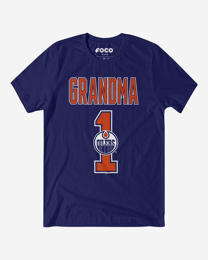 Edmonton Oilers Number 1 Grandma T-Shirt FOCO S - FOCO.com