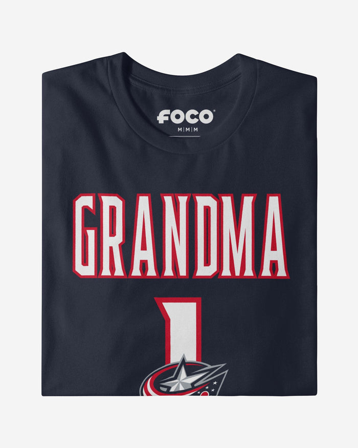 Columbus Blue Jackets Number 1 Grandma T-Shirt FOCO - FOCO.com