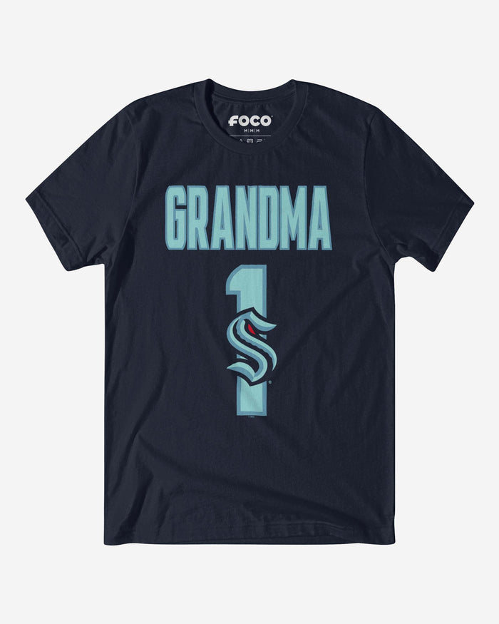 Seattle Kraken Number 1 Grandma T-Shirt FOCO S - FOCO.com