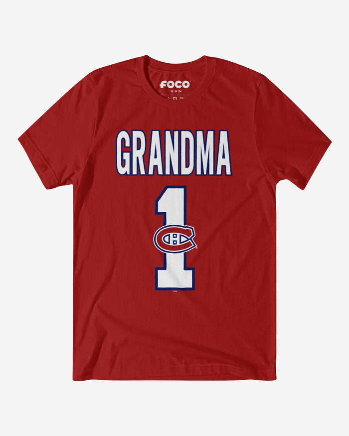 Montreal Canadiens Number 1 Grandma T-Shirt FOCO S - FOCO.com