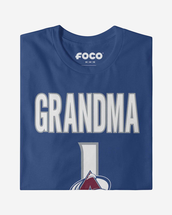 Colorado Avalanche Number 1 Grandma T-Shirt FOCO - FOCO.com