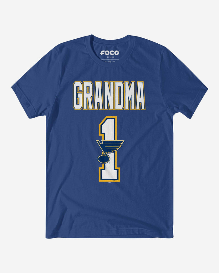 St Louis Blues Number 1 Grandma T-Shirt FOCO S - FOCO.com