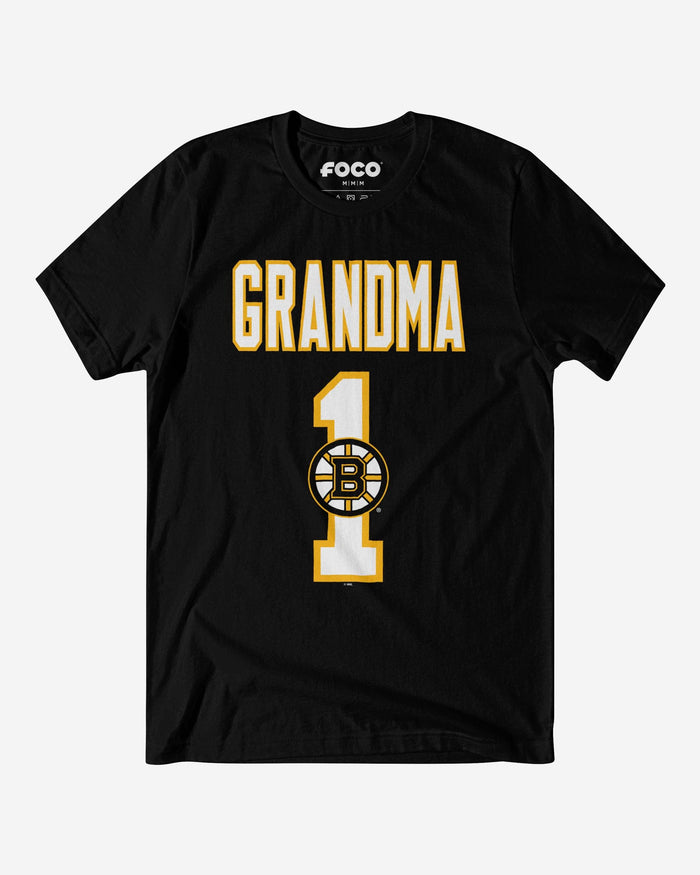 Boston Bruins Number 1 Grandma T-Shirt FOCO S - FOCO.com