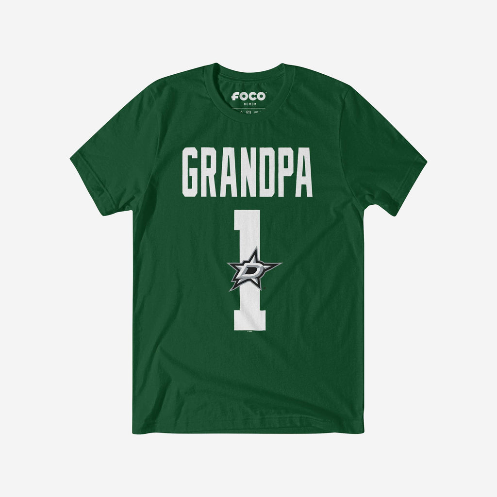 Dallas Stars Number 1 Grandpa T-Shirt FOCO S - FOCO.com